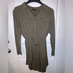 J for Justify Olive Green Women's Dress size Large